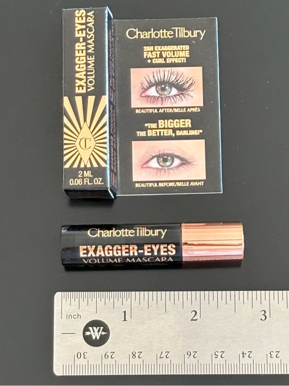 Charlotte Tilbury Exagger-Eyes Volume Black Mascara Mini